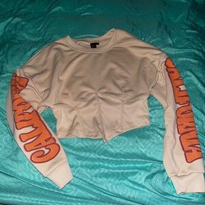 Brown corset sweater